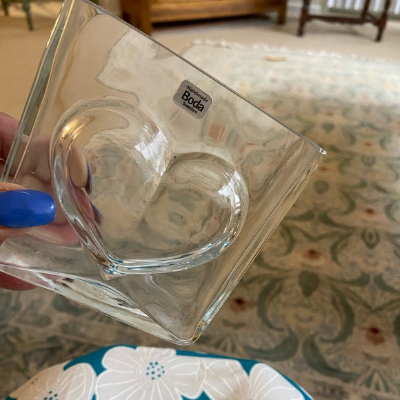 Swedish BODA thick grade glass vase - Picture 2 of 6